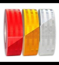 High Visibility Reflective Tape Set 2 inches Red, White, Yellow||Pack of 3