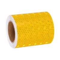 3 Inches 48 Meters Yellow Outdoor Waterproof Reflective Warning Tape
