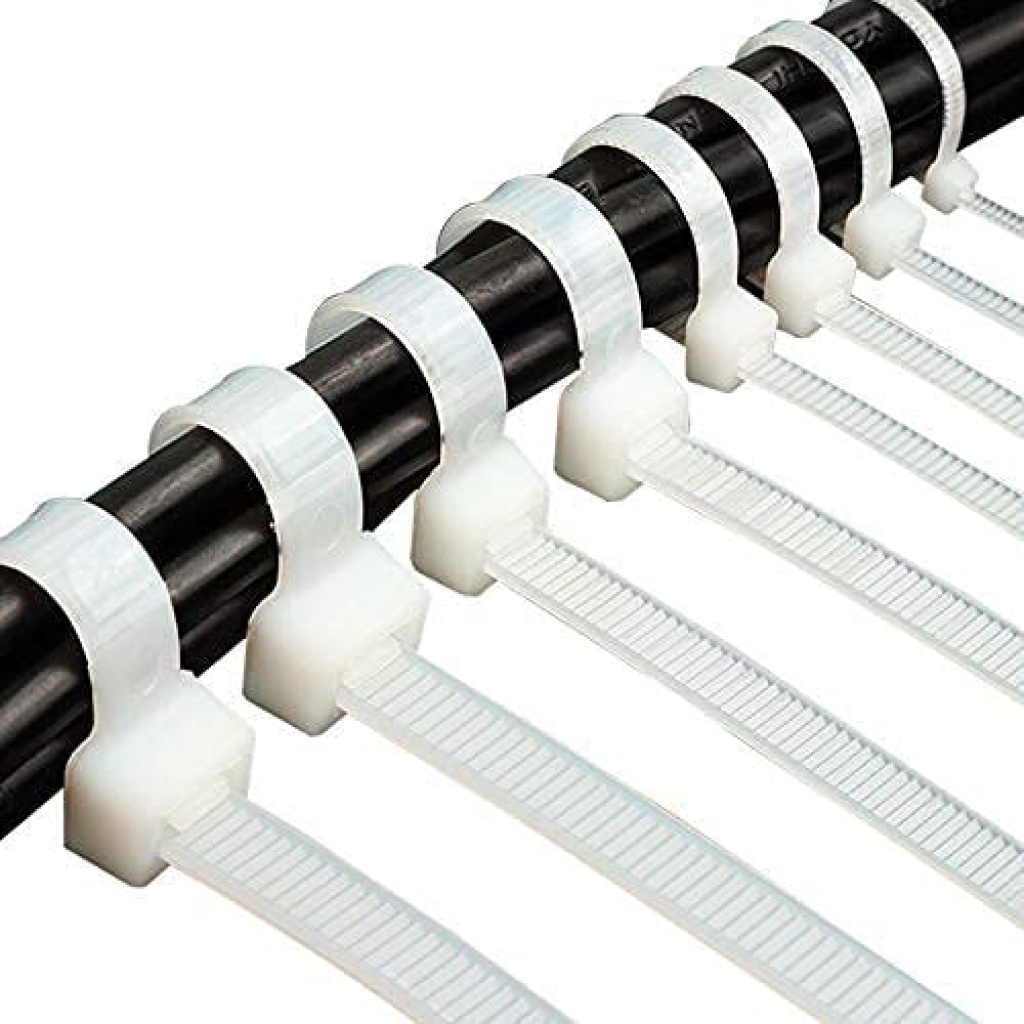 Heavy Duty Multipurpose White Nylon Self-Locking Zip Ties for Home and Office Cable Ties 14" (350X 7.60 MM) - Pack of 100 - Image 3