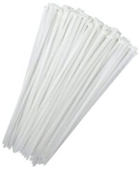 Heavy Duty Multipurpose White Nylon Self-Locking Zip Ties for Home and Office Cable Ties 14" (350X 7.60 MM) - Pack of 100