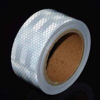 Premium White Reflective Tape for High Visibility || Pack Of 1| 2 inch x 50 Meter