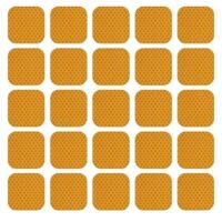 20-Pack Waterproof Yellow Reflective Safety Stickers | 1.97" Square Tape for Cars, Trucks, Bicycles, and Universal Vehicle Use