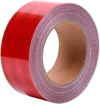 Premium Red Reflective Tape for High Visibility || Pack Of 1| 2 inch x 50 Meter