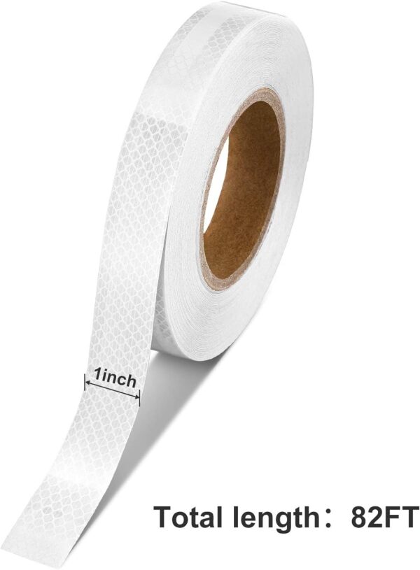 Crewbolt 1-Inch High-Intensity White Reflective Tape - Image 2