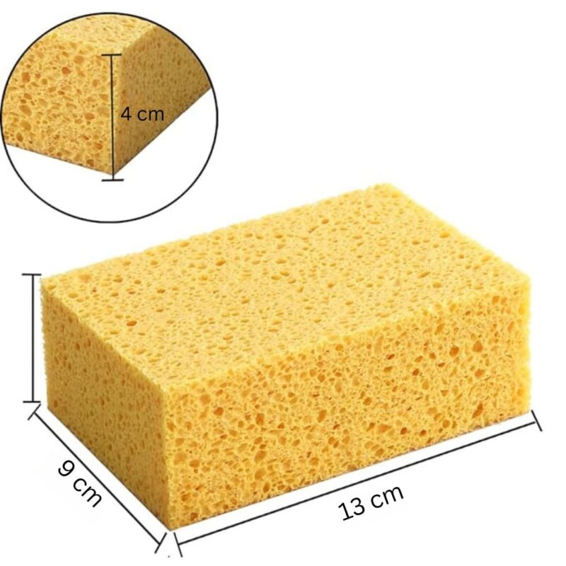 Extra Thick Cellulose Kitchen Sponges | Heavy-Duty Cleaning Sponges for Dishes & Cookware | 2" Thick, Large - Image 2