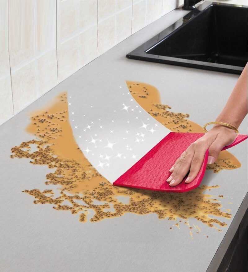 Cellulose Cleaning Resuable Sponge for Kitchen Home 20 x 18 x 0.5 cm - Image 3