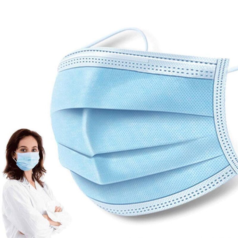 Disposable Surgical Face Mask | Breathable Non-Woven Safety Mask with Ear Loops