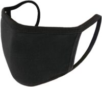 Reusable Black Cotton Face Mask | Soft Breathable 2-Layer Cloth Mask for Daily Protection | Unisex Fit