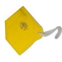 Mallcom Yellow Safety Face Mask | Industrial Grade Reusable Respirator Mask with Elastic Headband for Dust & Pollution Protection