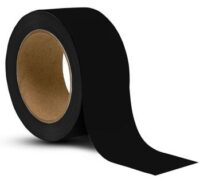 High Intensity Safety Marking Tape Outdoor Waterproof || Traffic Lanes || Caution Areas || Black Floor Marking Tape - 2 Inch