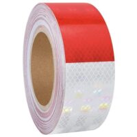 Reflective Tape | 6" Red/6" White Waterproof Reflector Tape| Pack of 1