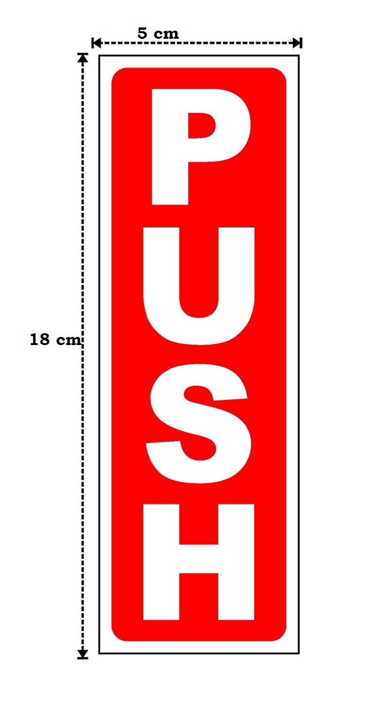 "Push and Pull" Safety Stickers - Image 2