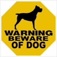 "Warning- Beware Of The Dog" Safety Sticker