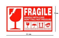 "Fragile- Handle with Care" Safety Sticker