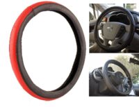 Red Black Steering Wheel Cover | Sporty Dual-Tone Look with Enhanced Grip | Universal Fit for Cars & SUVs