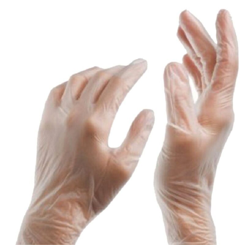 Vinyl Examination Gloves | Powder-Free, Non-Sterile Disposable Gloves for Medical, Food Handling & Cleaning - Image 3