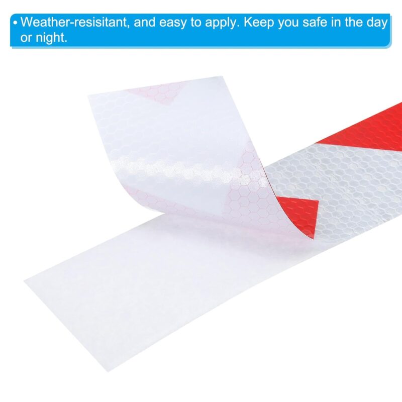 2 Inches High-intensity Reflective Tape Reflective Arrow Marking|| Red And White - Image 2