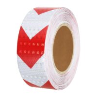 2 Inches High-intensity Reflective Tape Reflective Arrow Marking|| Red And White