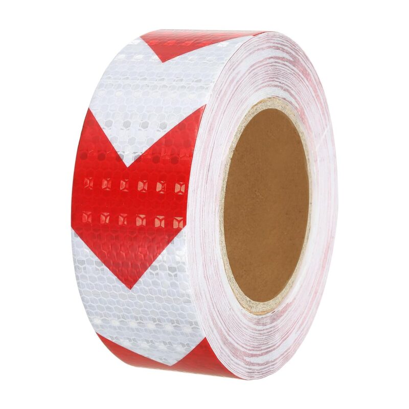 2 Inches High-intensity Reflective Tape Reflective Arrow Marking|| Red And White