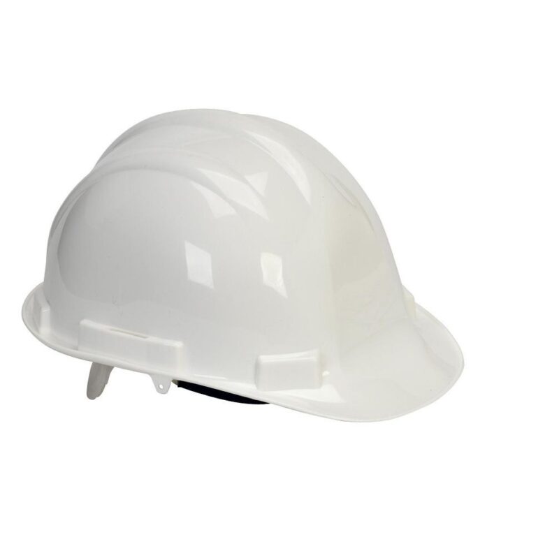 Industrial Safety Helmet | High-Impact Resistant Head Protection with Adjustable Strap | Construction & Site Safety Gear