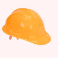 Industrial Safety Helmet Yellow | High-Impact Resistant Head Protection with Adjustable Strap | Construction & Site Safety Gear