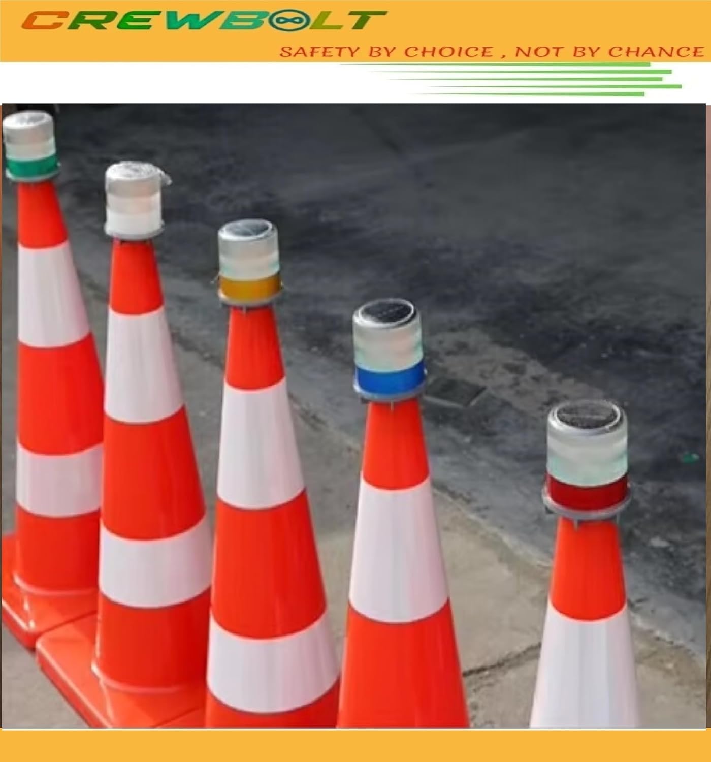 Solar Blinker Light | Aluminium Body with ABS Clamp| Yellow - Image 6